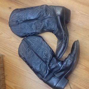 [Dan Post] black vintage cowboy boots